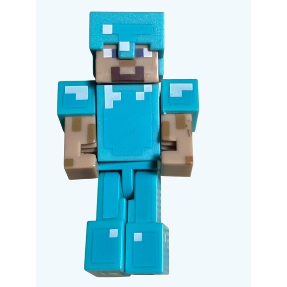 Minecraft Action Figures w/Accessories Steve & Mini Steve Characters Custom Lot - Picture 8 of 12